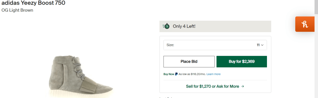 Precio en mi talla en StockX a la fecha de publicación.